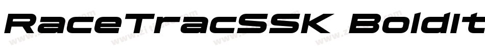 RaceTracSSK BoldItalic字体转换